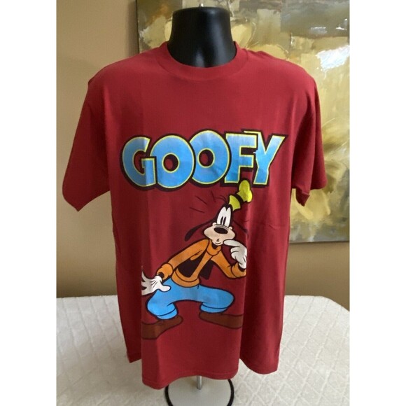 Vintage Disney Goofy Graphic Print Red Shirt Men’s Size Large - Picture 4 of 14